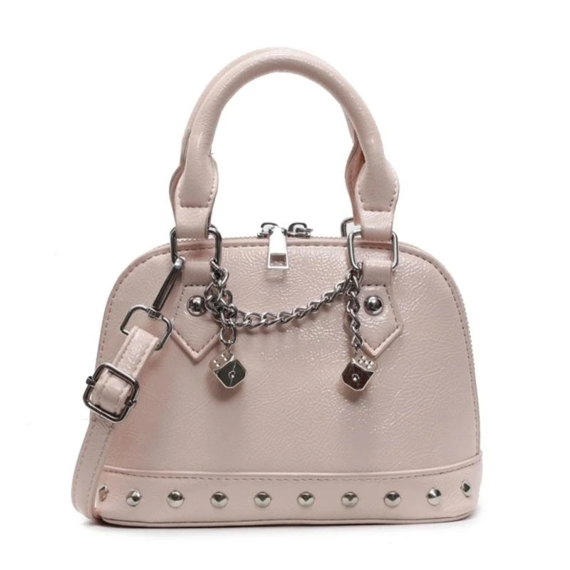 

Modern Women's Glossy PU Shoulder Bag Handbag Fashion Crossbody Bags with Stylish Rivet Detailing For Various Occasion