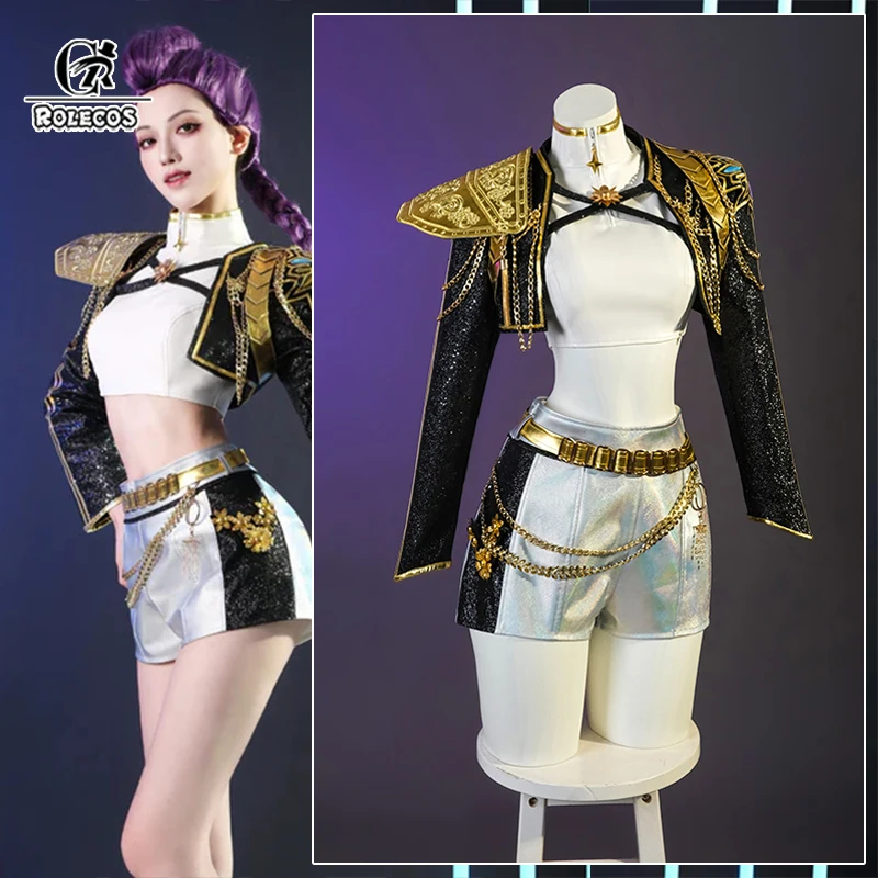 

ROLECOS Original Kpop HUNTR/X Golden Rumi Cosplay Costume Hot Show Costume Women Stage Costume Halloween Party Suit