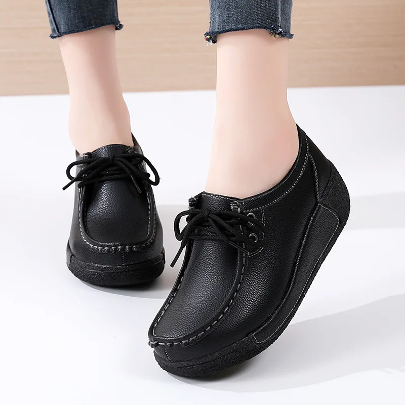 

Women's spring/autumn new arrivals: chunky platform loafers, wedge heels, flat lace-up flats, athletic shoes, maternity shoes, a