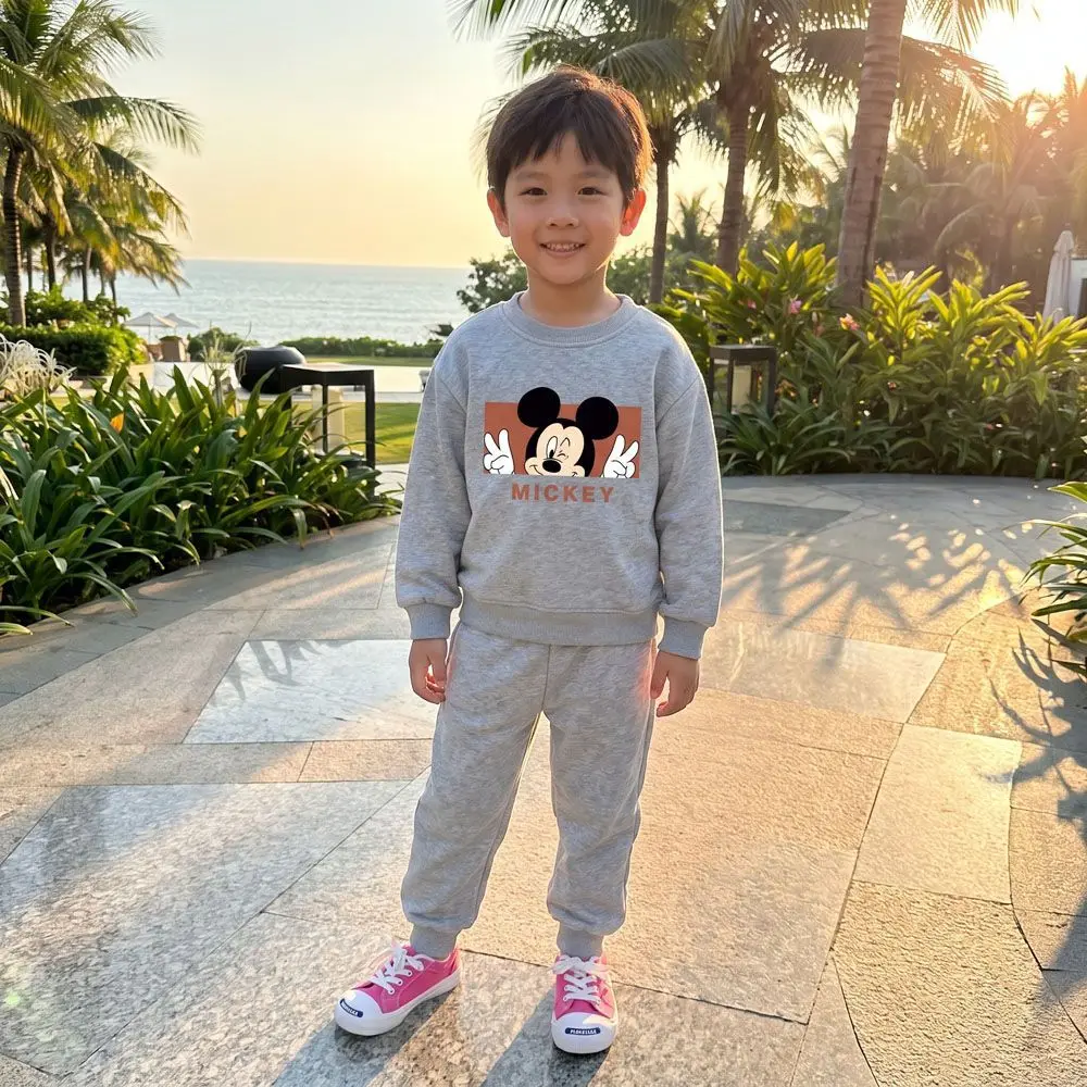 Frühling Herbst Jungen Freizeit-Sweatshirt-Sets Kinder O-Ausschnitt Oberteile und Sporthosen 2-teilige Sets Bequeme Outdoor-Kleidung für Kinder – Detail 20