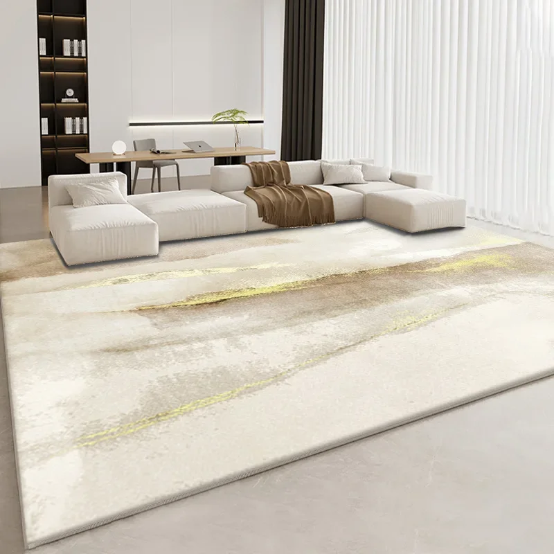 

Faux Wool Shaggy Rug Non-Slip Thickened Waterproof Washable Minimalist Carpet for Sofa Bedside Living Room Coffee Table