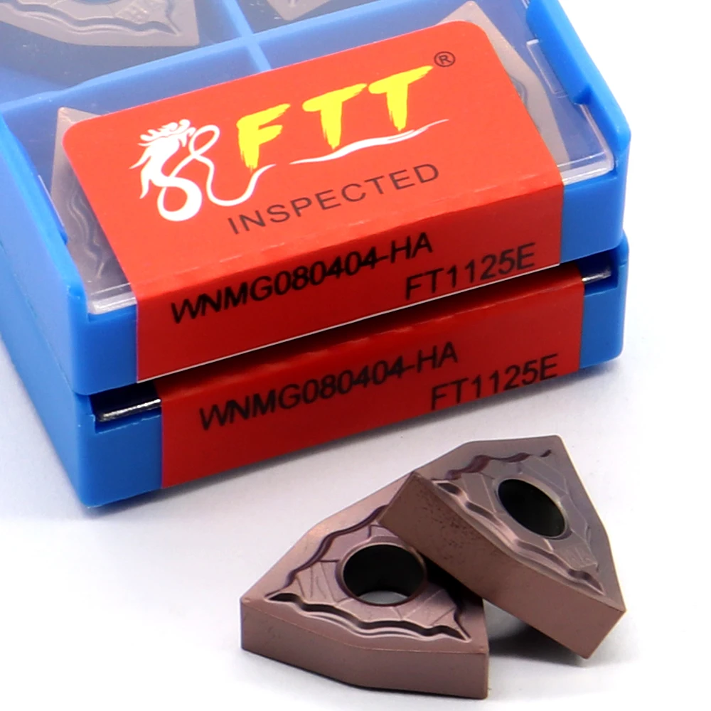 Imagem -05 - Carboneto Insere a Ferramenta de Giro Externo Lâmina do Metal Ferramentas do Cortador do Torno do Cnc Wnmg080404-ha Ft1125e Wnmg 080404 o