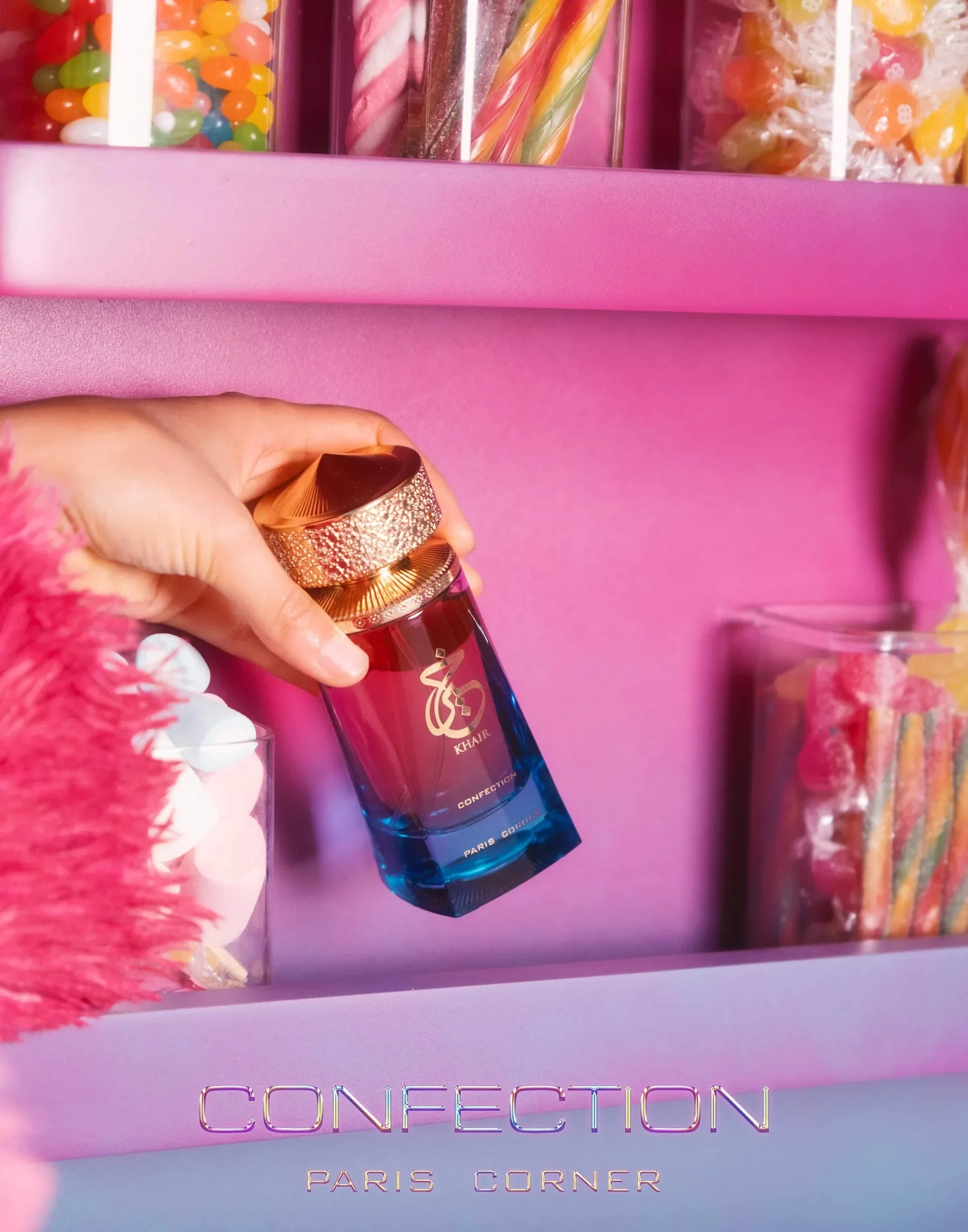 Paris Corner Khair Confection EDP 100 ml – Parfum unisexe longue durée Oriental Sweet Gourmand Cadeau pour Halloween Noël