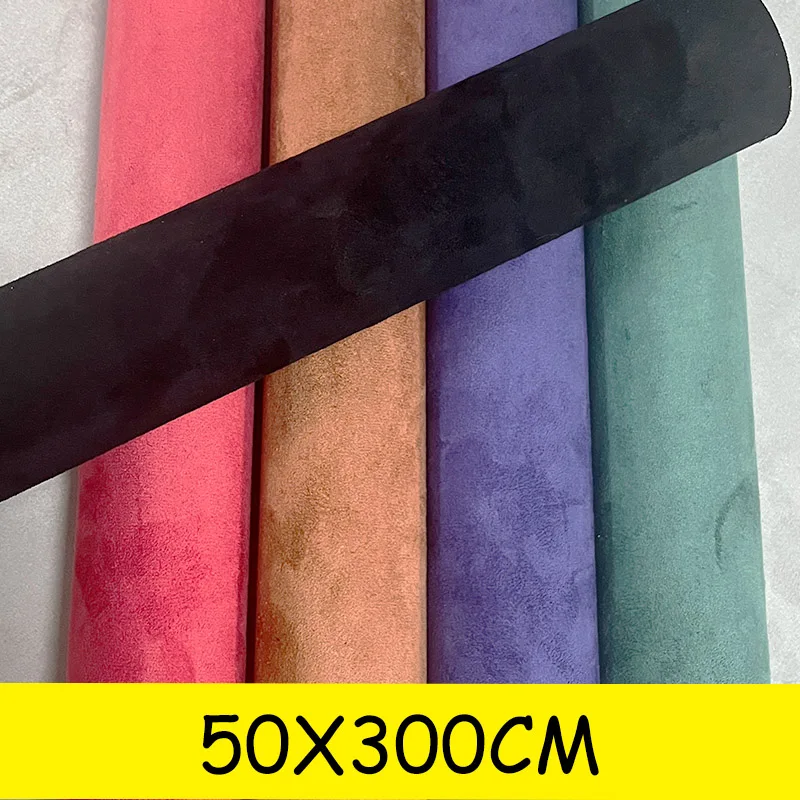 

Suede Leather Multi Color Black Self Adhesive Suede Handicraft DIY for Dance Shoes Vehicle Door Panel Roof AB-pillar Car Seat