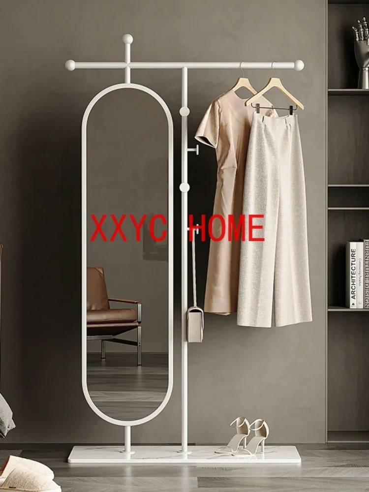 Mirror Bedroom Coat Racks Standing Organizer Minimalist Metal Coat Racks Portable Display Floor Open Perchero Home Furniture