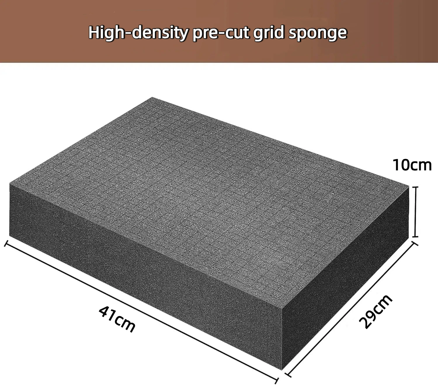 Precorted Toolbox Foam Pick Apart Foam Pre-Cut Foam Insert For Hard Case High Density Pick And Pluck Shadow Sponge 410x290x100mm