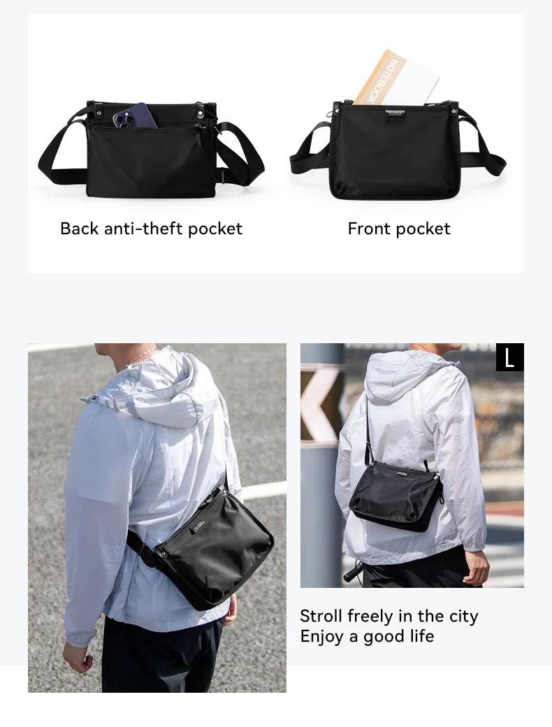 MARK RYDEN Umhängetasche aus Nylon-Oxford mit 7,9-Zoll-Pad-Tasche für den täglichen Weg zur Arbeit – Detail 6