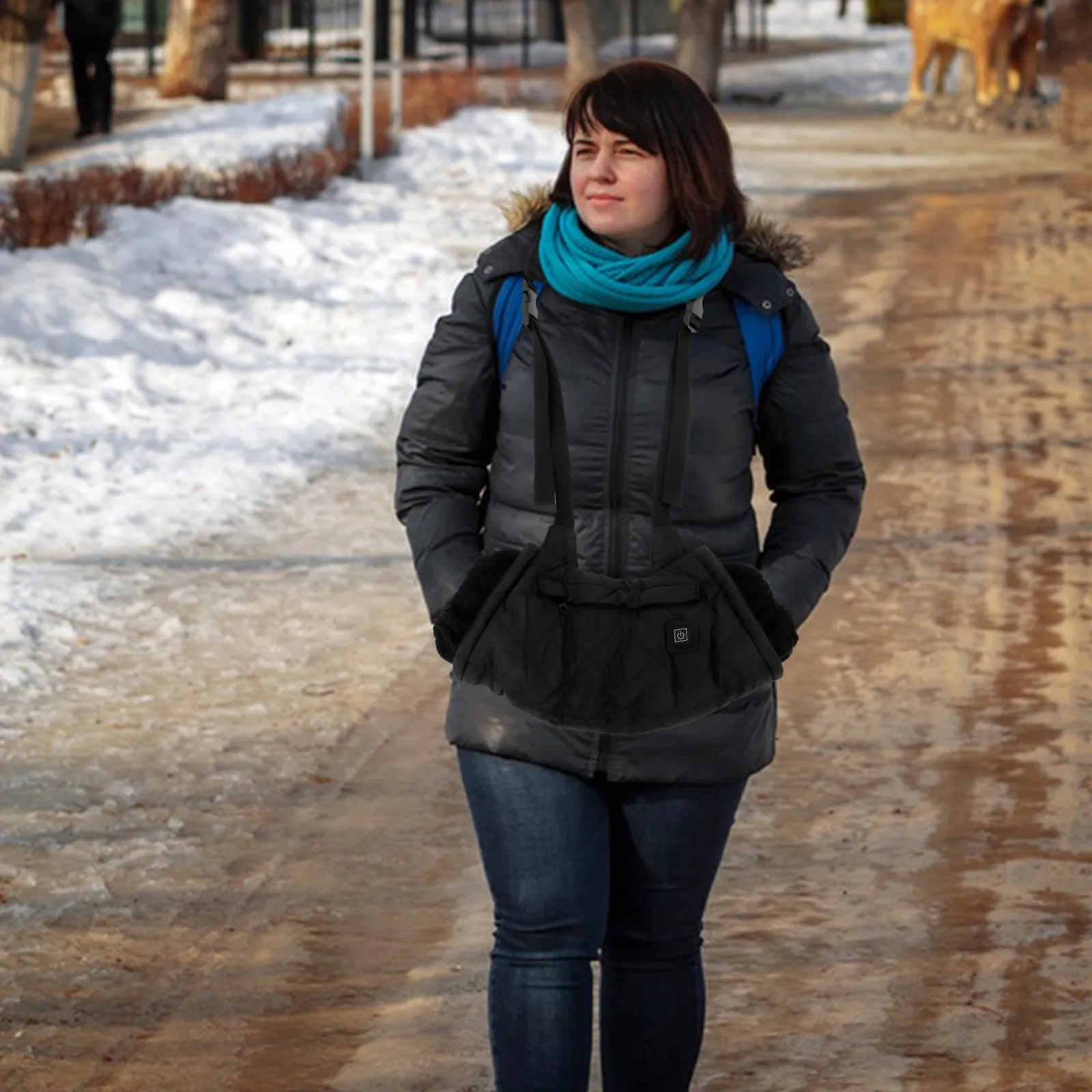 

1pc Heating Hand Bag Portable Warmer Muff For Winter Outdoor Wedding Party Electric Hand Warmer Accessory Camping Hiking