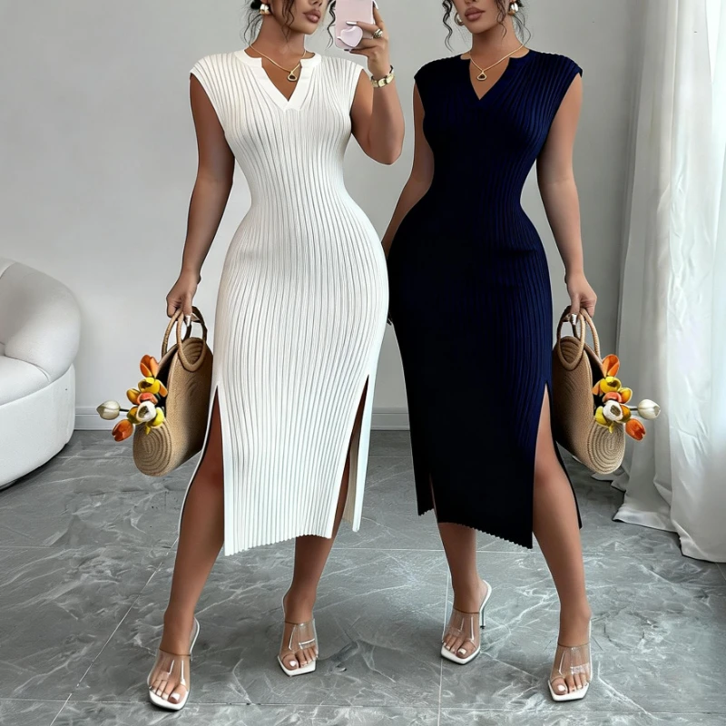 #27 Latest Ribbed Knit Dress Offers