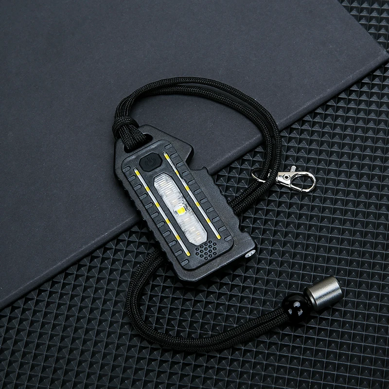 LED Red Blue Shoulder Tactical Police Flashlight with Clip USB Rechargeable Torch Bike Taillight Helmet Warn Light