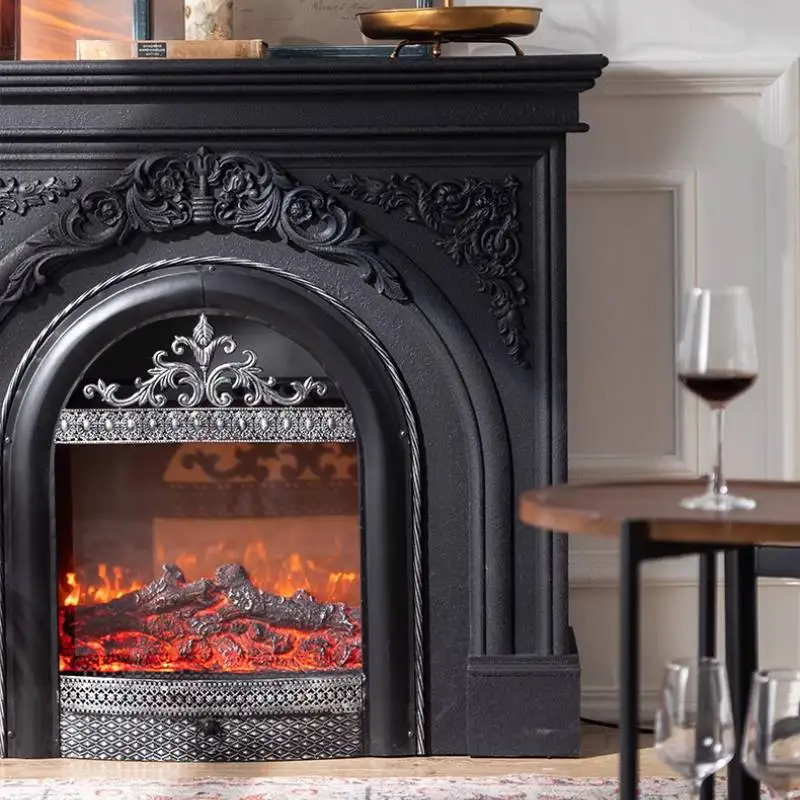 Rustic Small Living Room Fireplace Classic Display Nordic Arched Living Room Cabinets Saving Wooden Mueble Salon Furniture Home