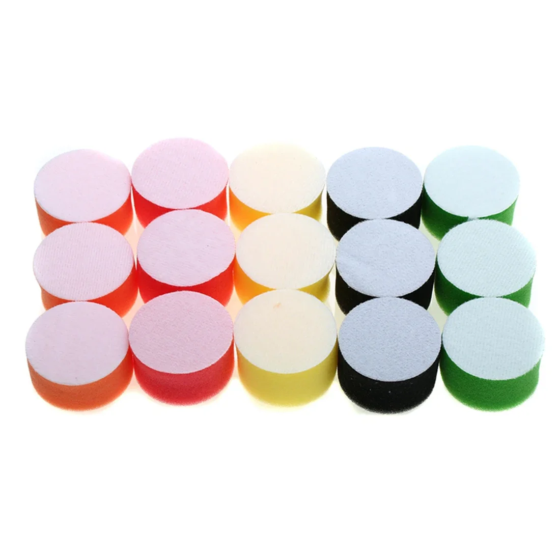 Set Polishing Pads Tool 16pcs Parts Polisher Screw Tray Sponge Waxing 2 Inch 50mm Automobile Buffing Detailing