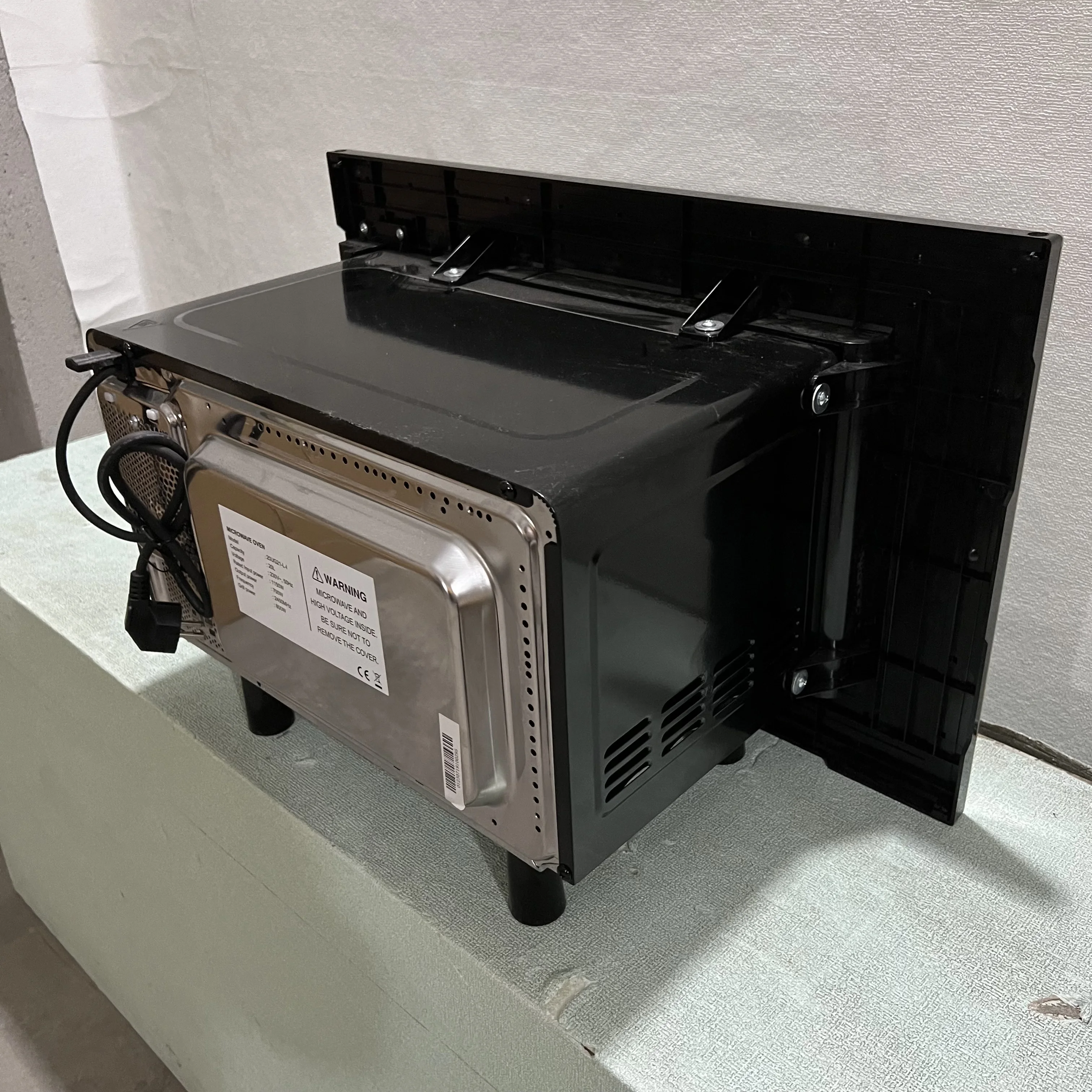 EM ESTOQUE 20L BOSCHs prateado Incorporado Forno de Microondas Construído em Placa de Operação Multifuncional em Inglês Mecânico LCD digital