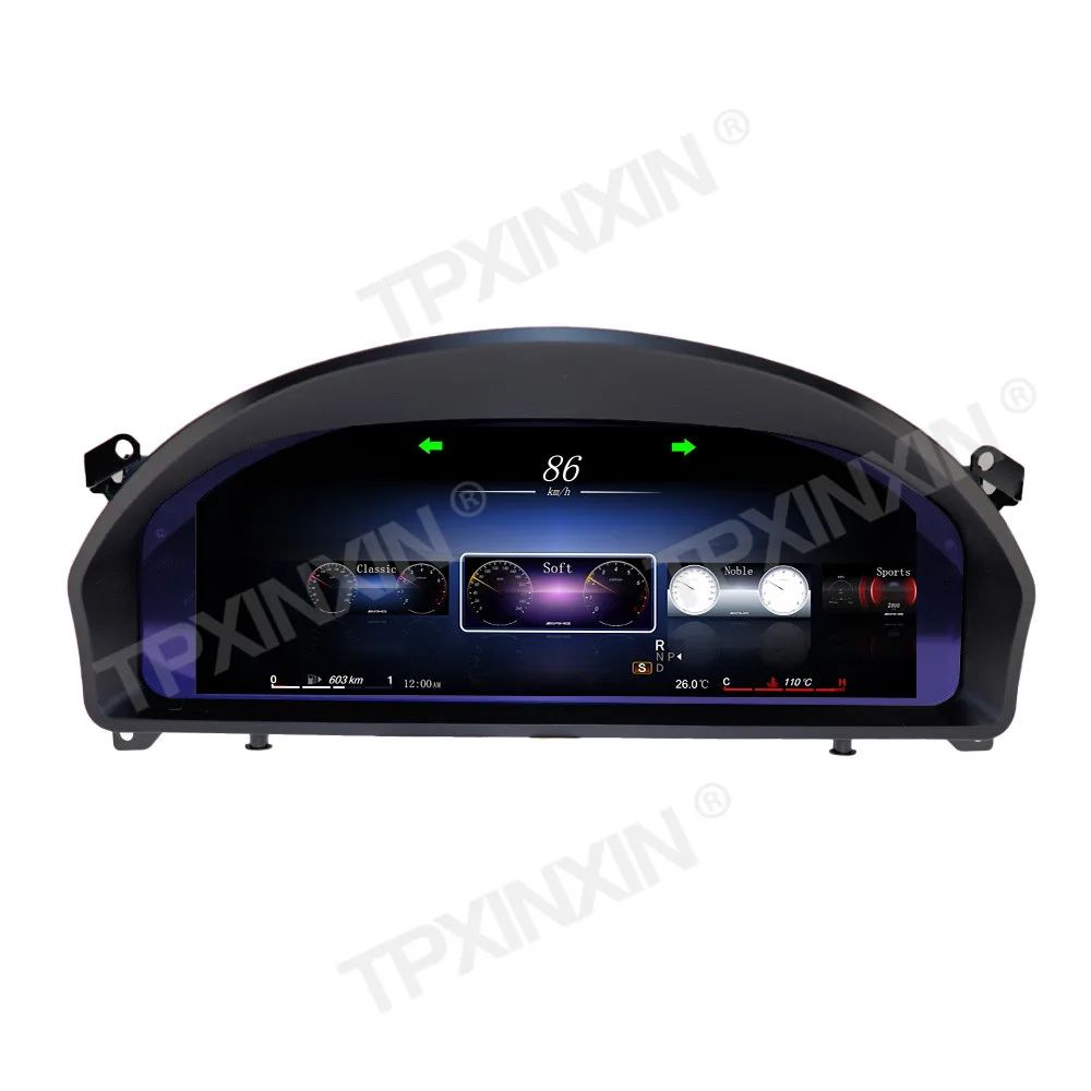 12.3 Inch LCD Digital Cluster For Mercedes-Benz E Class W207 2009-2012 Instrument Panel Speedometer Odometer Dashboard Display