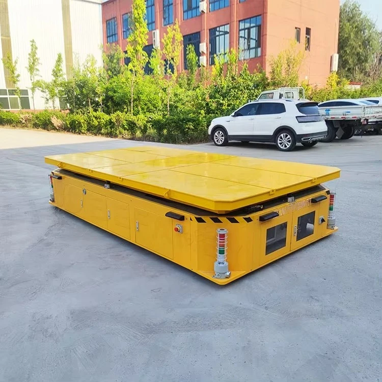 China Manufacturers 15Ton Warehouse Robot Transport AGV Automated Transfer Cart
