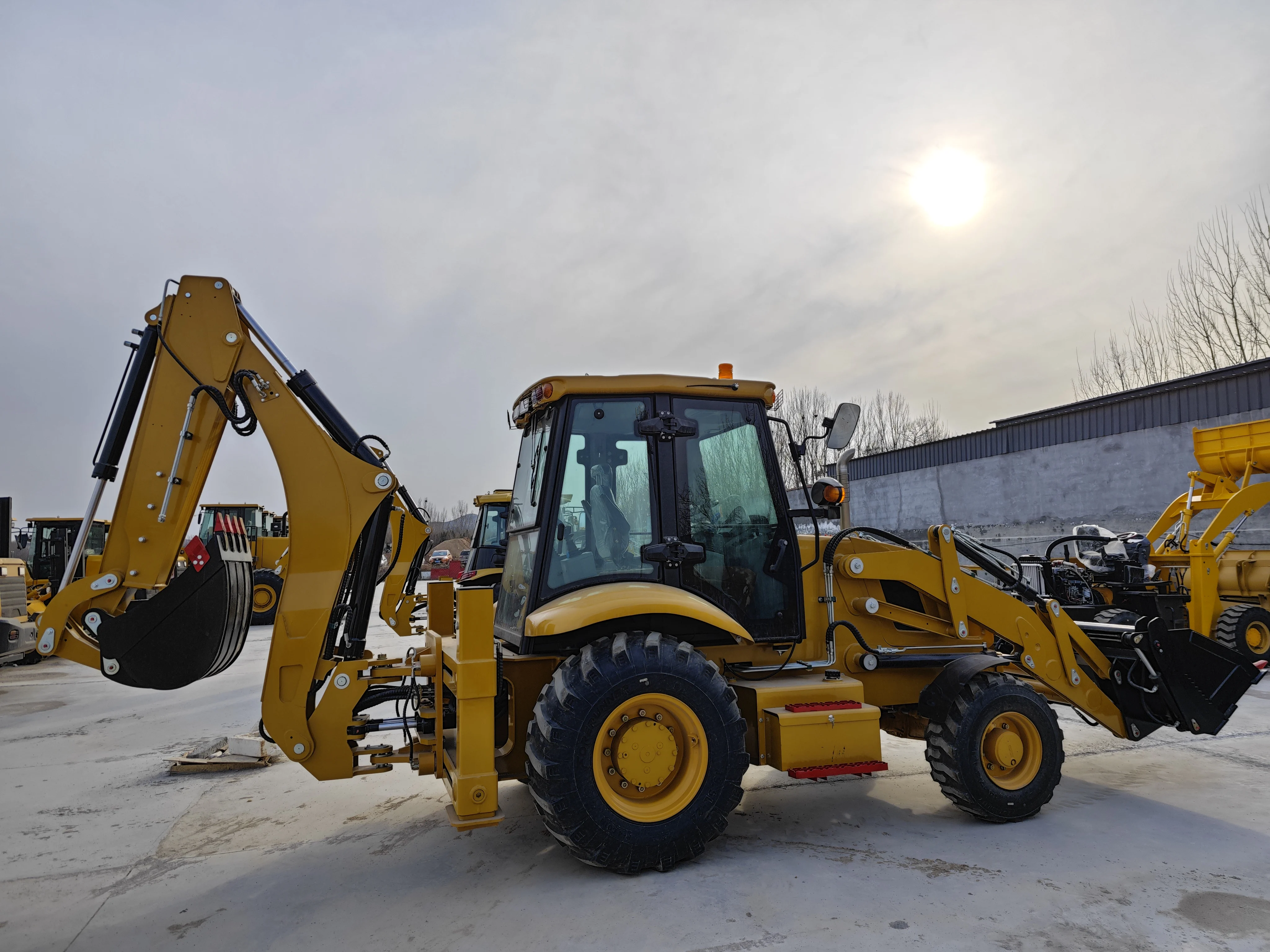 Backhoe Loader China Manufacturer Front Loader 4X4 Agricultural tractor Wheel Loader Cummins diesel Engine Customizable Digger