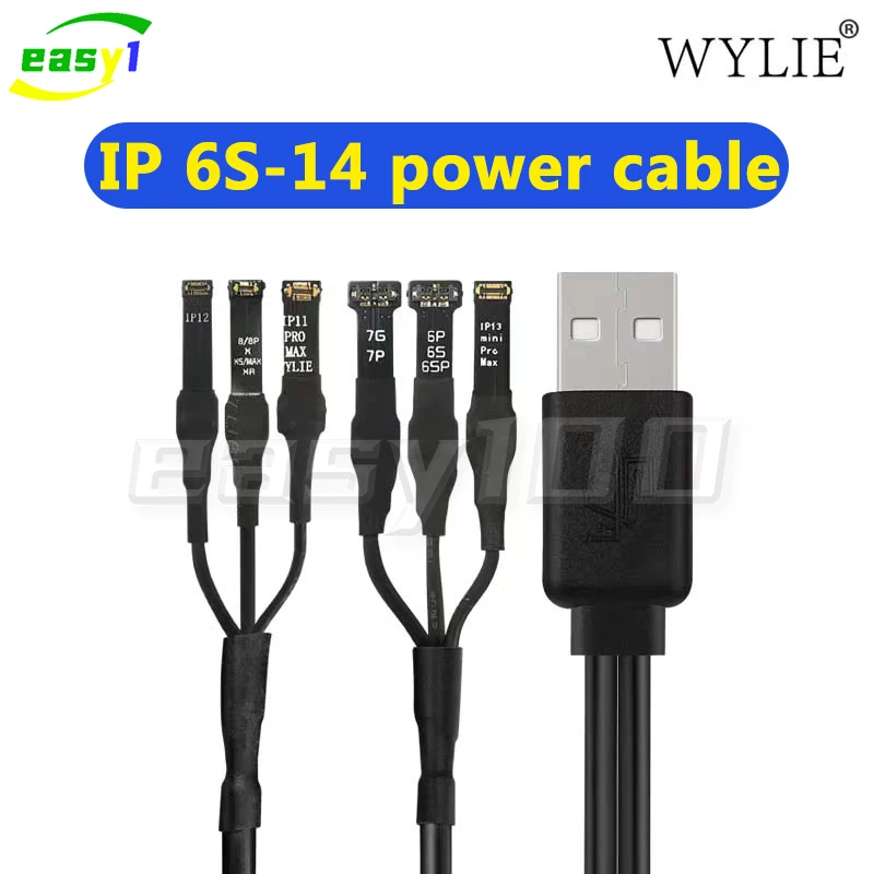 

WYLIE iPhone кабель питания 3A один-два USB-кабеля (6 портов) 6G - 14 Pro макс. стандарт ремонт специальный кабель питания