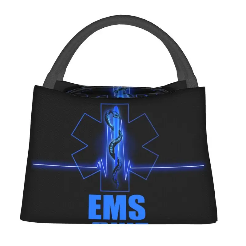 Emt نجمة الحياة معزول أكياس الغداء للنساء المحمولة المسعف طبيب سيارة إسعاف برودة صندوق غداء حراري العمل نزهة #2