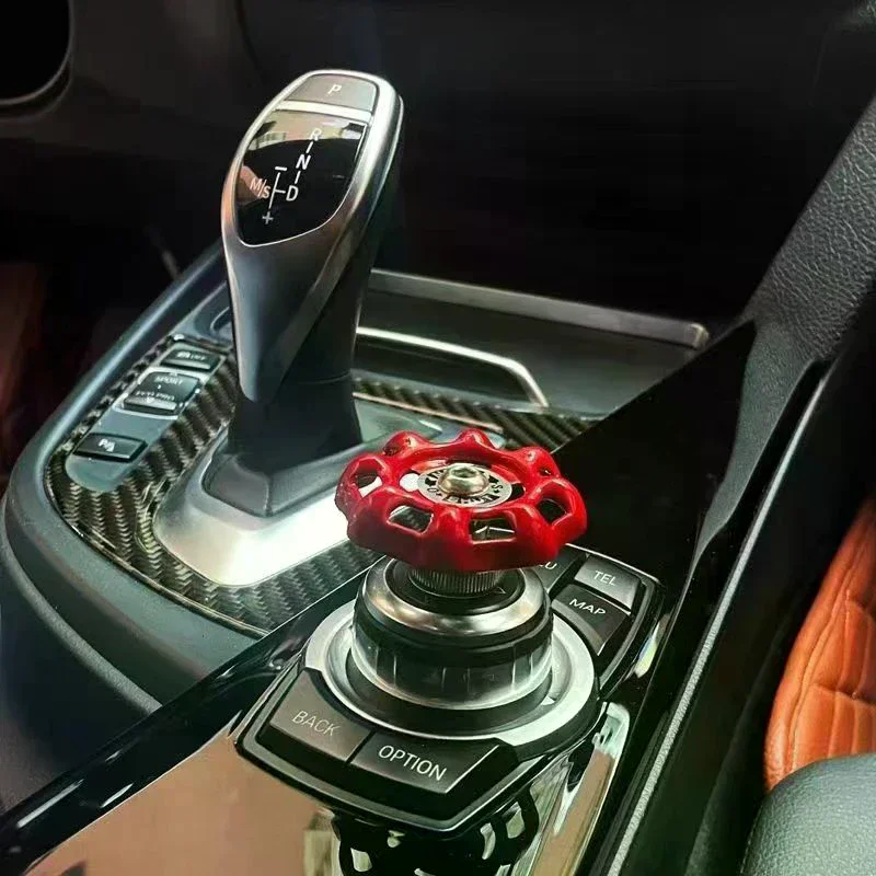 Car Rotary Knob Decor Metal Valve Handwheel Automotive Accessories Interior For Control Knob Gear Shift Knob Button Sticker