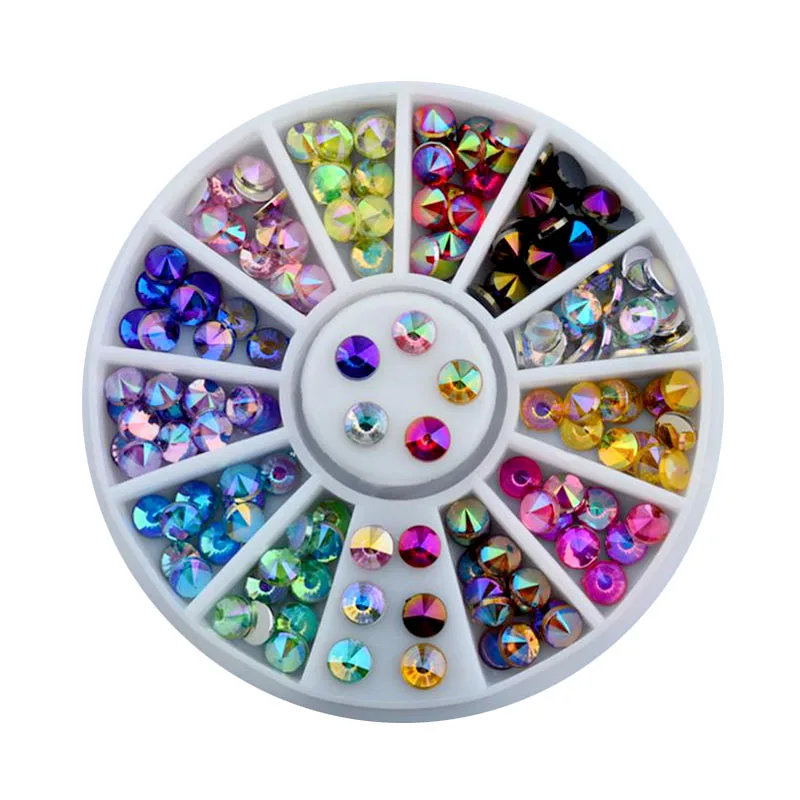 DIY çivi Rhinestone 3D akrilik kristal Glitter takı Nail Art süslemeleri makyaj araçları
