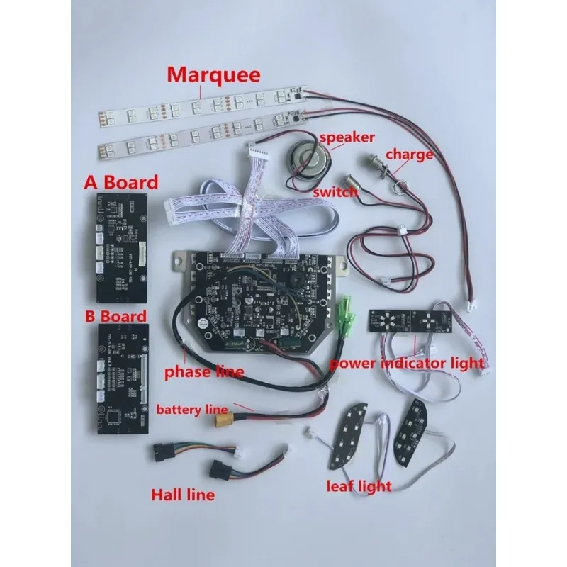 DIY 6.5 Inch Scooter KCQ Motherboard For Balance Scooter Accessories Single System Hoverboard 36V Bluetooth Original Factory