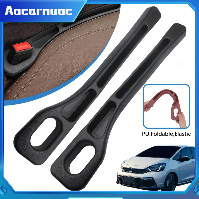 

2Pcs For Honda Jazz Fit MK2 2 II 2009 2010 2011 2012 2013 2014 Car Seat Gap Filler Between Seats Decoration Interior Accessories