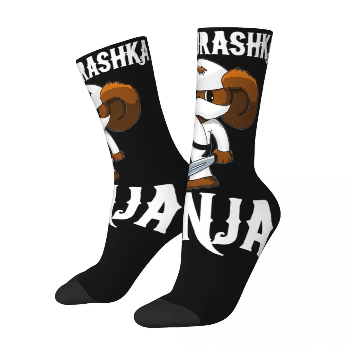 

Harajuku Cheburashka Ninja Football Socks Accessories All Seasons Cute Crew Socks Sweat Absorbing Birthday Present for Him Her