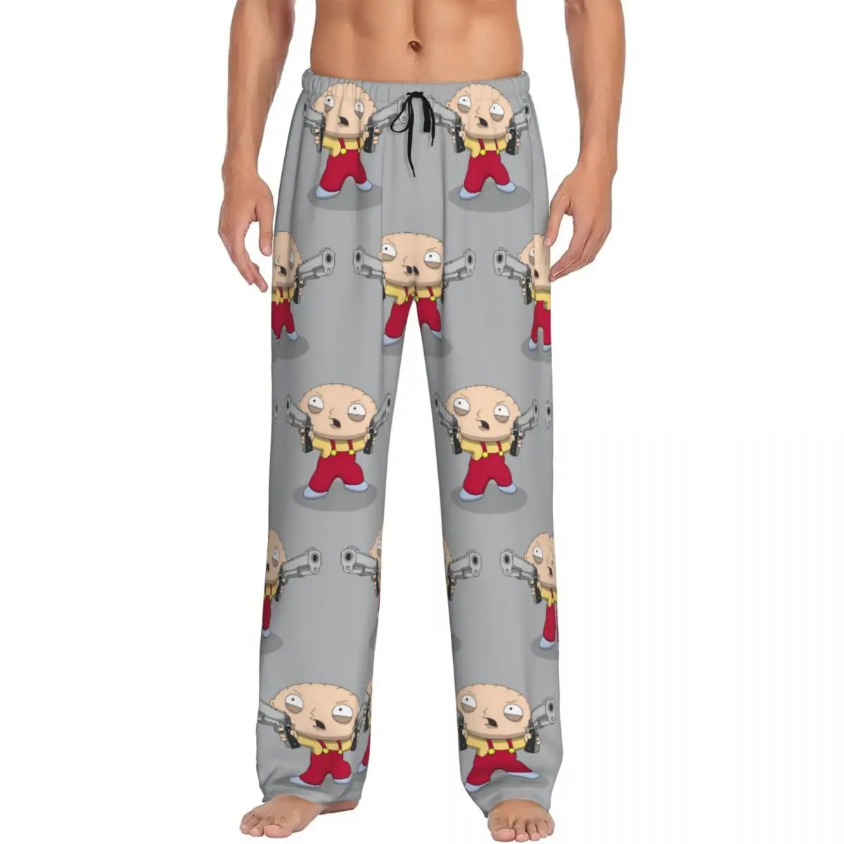 

Custom Families Pajama Pants Men's Stewie Sleepwear Lounge Sleep Bottoms Stretch with Pockets