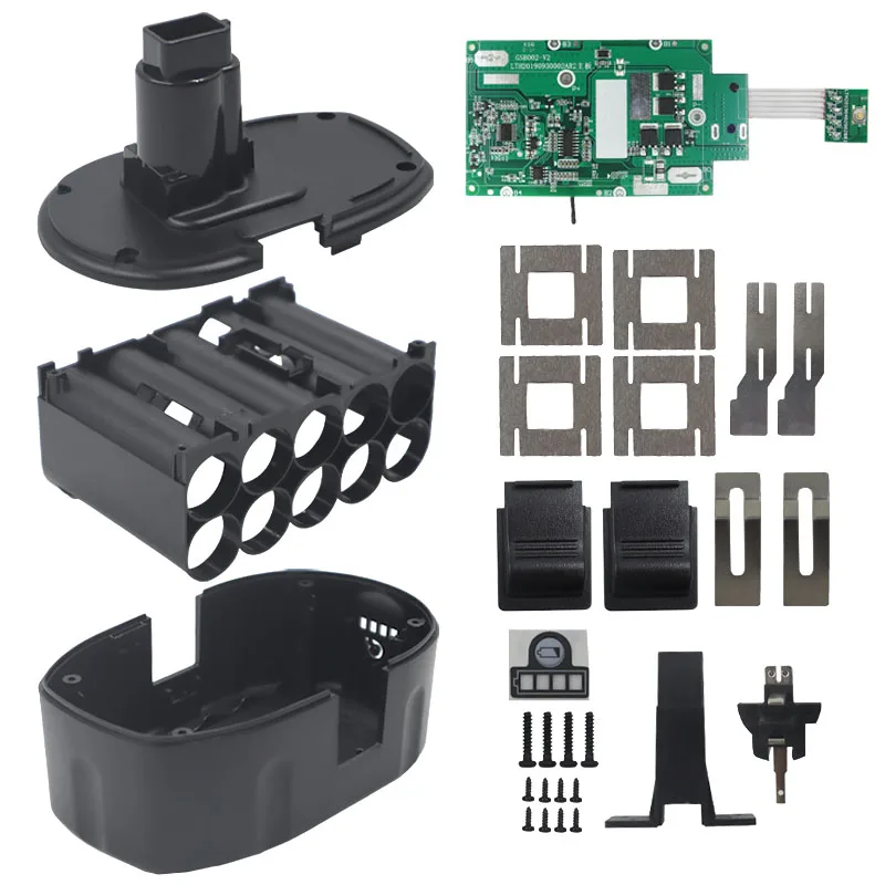 Dewalt Li-ion Bateria de Plástico Pcb Carregamento Proteção Circuit Board 18v Ni-cd Ni-mh Bateria De9096de9098dw9095 Case