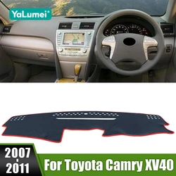 For Toyota Camry XV40 2007 2008 2009 2010 2011 Car Dashboard Cover Non-Slip Carpets Anti-UV Case Avoid Light Pads Accessories