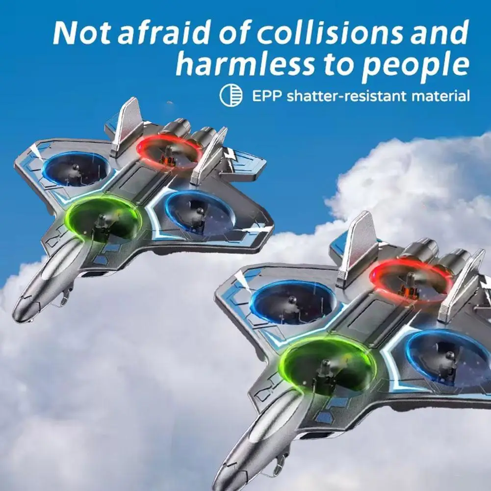 2.4G طائرة التحكم عن بعد طائرة مقاتلة حيلة RC طائرة بدون طيار هواية طائرة شراعية طائرة لعب أجهزة الاستقبال عن بعد مع الضوء