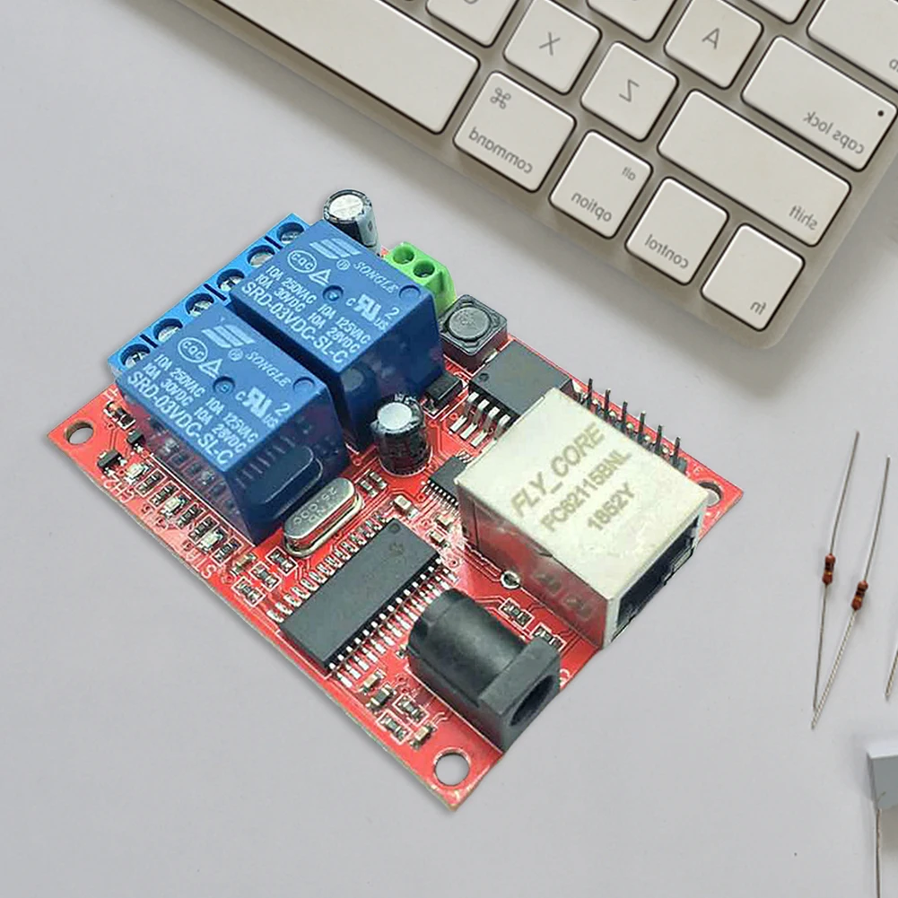 Modulo controller LAN Ethernet TCP/UDP Server WEB Scheda relè modulo controller TCP UDP a 2 vie per APP Android