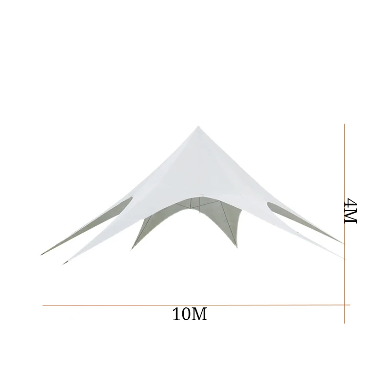 Aluminum frame waterproof spider Star Shade Marquee tent single pole Stretch star tent for Events and Wedding