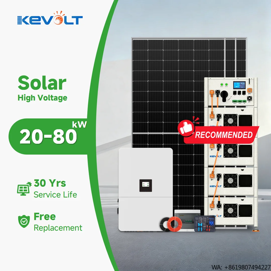 High Voltage Solar Panel Kit 5kW 10kW 15kW Solar Power System With Battery ESS Solar Battery Storage Systems