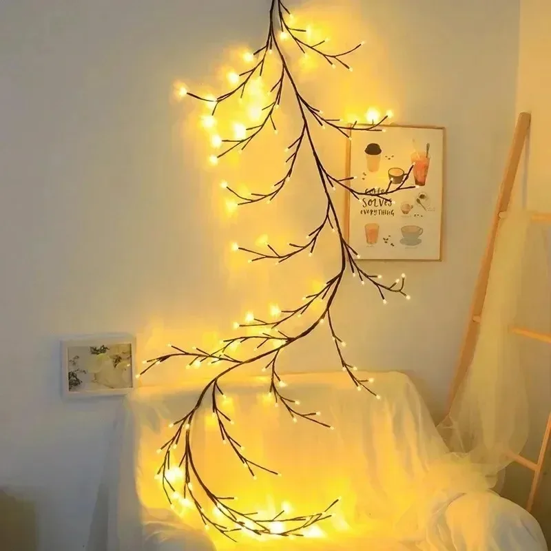 96LED Tree Branch Lamp For Desktop Wall Decoration 8 Modes USB Powered DIY Festive Tree Vine Light Home Decoration Lights