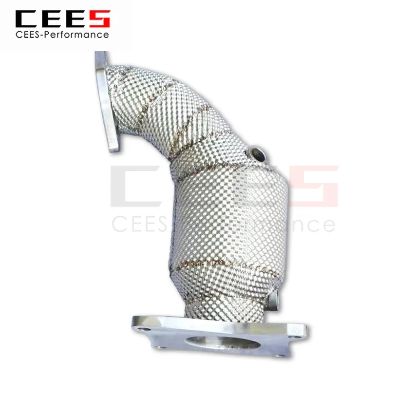 CEES Exhaust System For Subaru Legacy Forester 2.5T 2010-2015 Headers With Catalyst Test Pipe Converter Catted Exhaust Downpipe