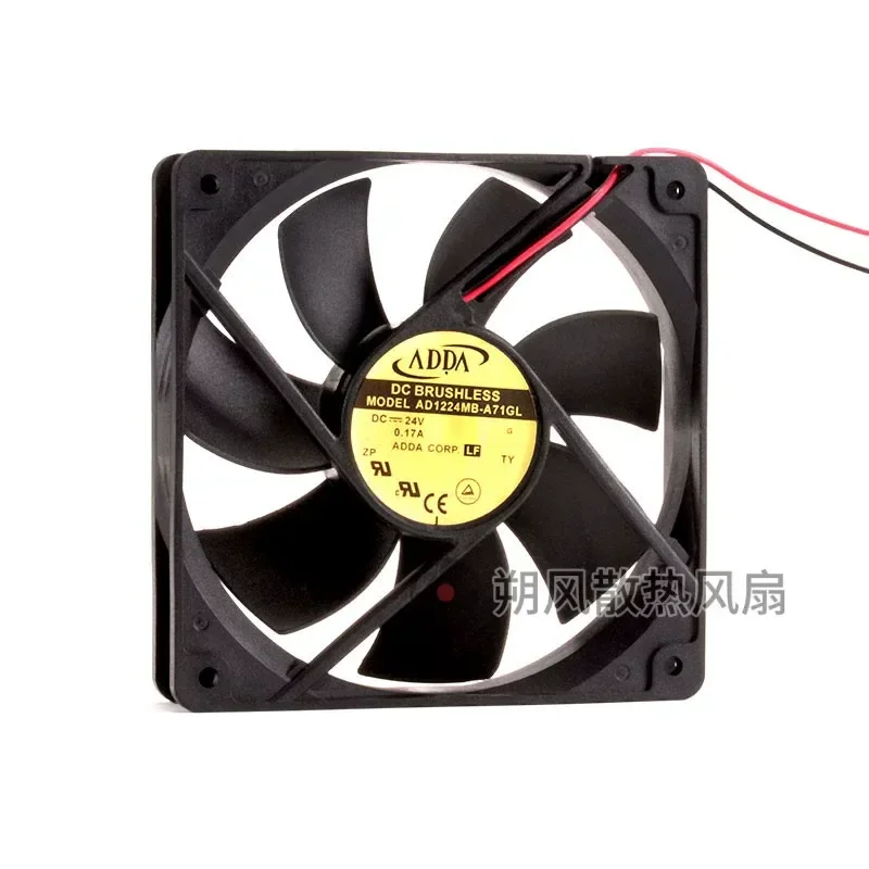 for ADDA AD1224MB-A71GL 12025 12CM 24V 0.17A Dual Ball Bearing Inverter Cooling Fan