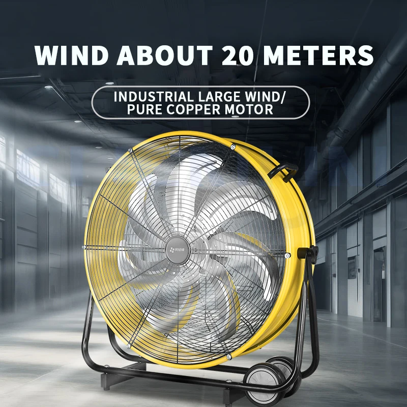 Ventilador eléctrico Industrial, ventilador en forma de tambor, ventilador de ventilación de cilindro de viento grande, ventilador de escape, ventilador de ventilación para Hotel dedicado