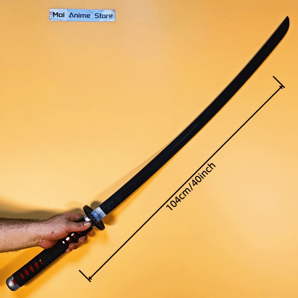 40 zoll Katana Klinge Schwert Cosplay Prop Echte Größe Japanische Samurai Säbel Action Figur Echte Volle Größe Katana Ungescharf Spielzeug geschenk
