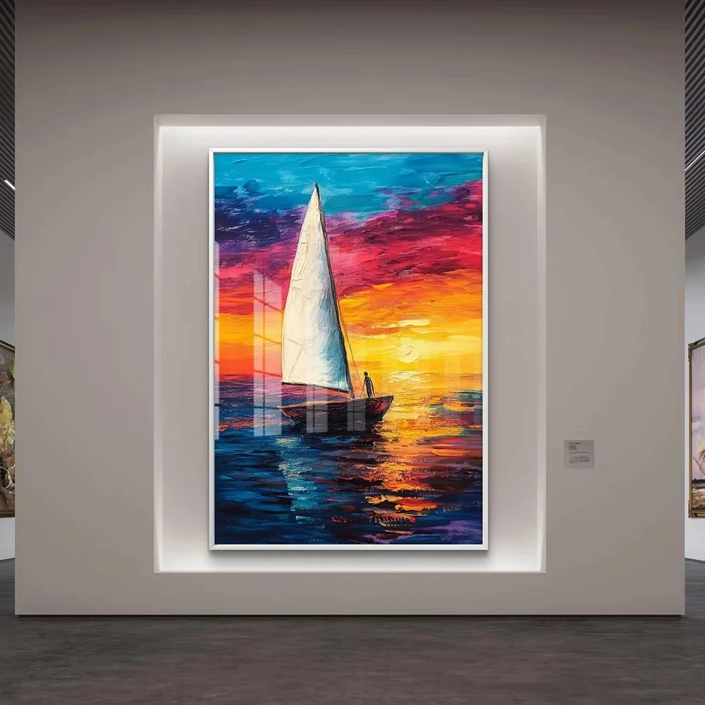 Classic Myth Legend White Bird King Flame Rebirth Canvas Painting Abstract Art Phoenix Flying Poster Living Room Home Decoration