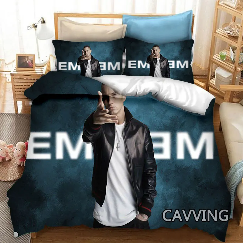 EMINEM  3D Printed Bedding Set Duvet Covers & Pillow Cases Comforter Quilt Cover (US/EU/AU Sizes)    K01