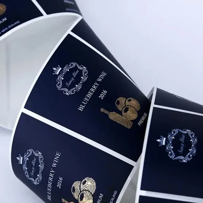 Custom. Digital Printing Factory Reel Adhesive Sticker Customized PVC Label Customized Sealing Paste White Spirit Bottle