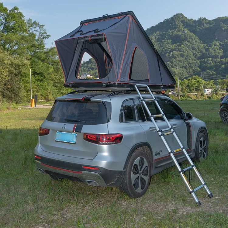 

Aluminum Car Rooftop Tent with Hard Shell Triangular Camping Roof Top