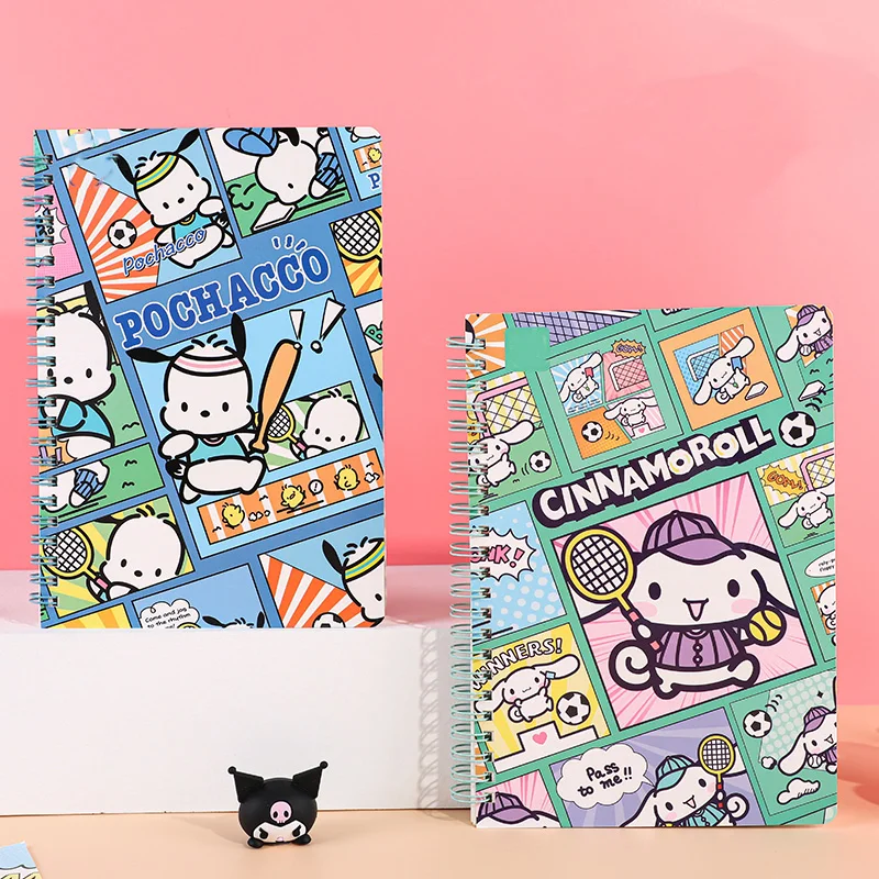 1pc Graffiti Style A5 Spiral Notebook 60 Sheets Cute Cartoon Student Notepad Kawaii Journal Weekly Book for School Office