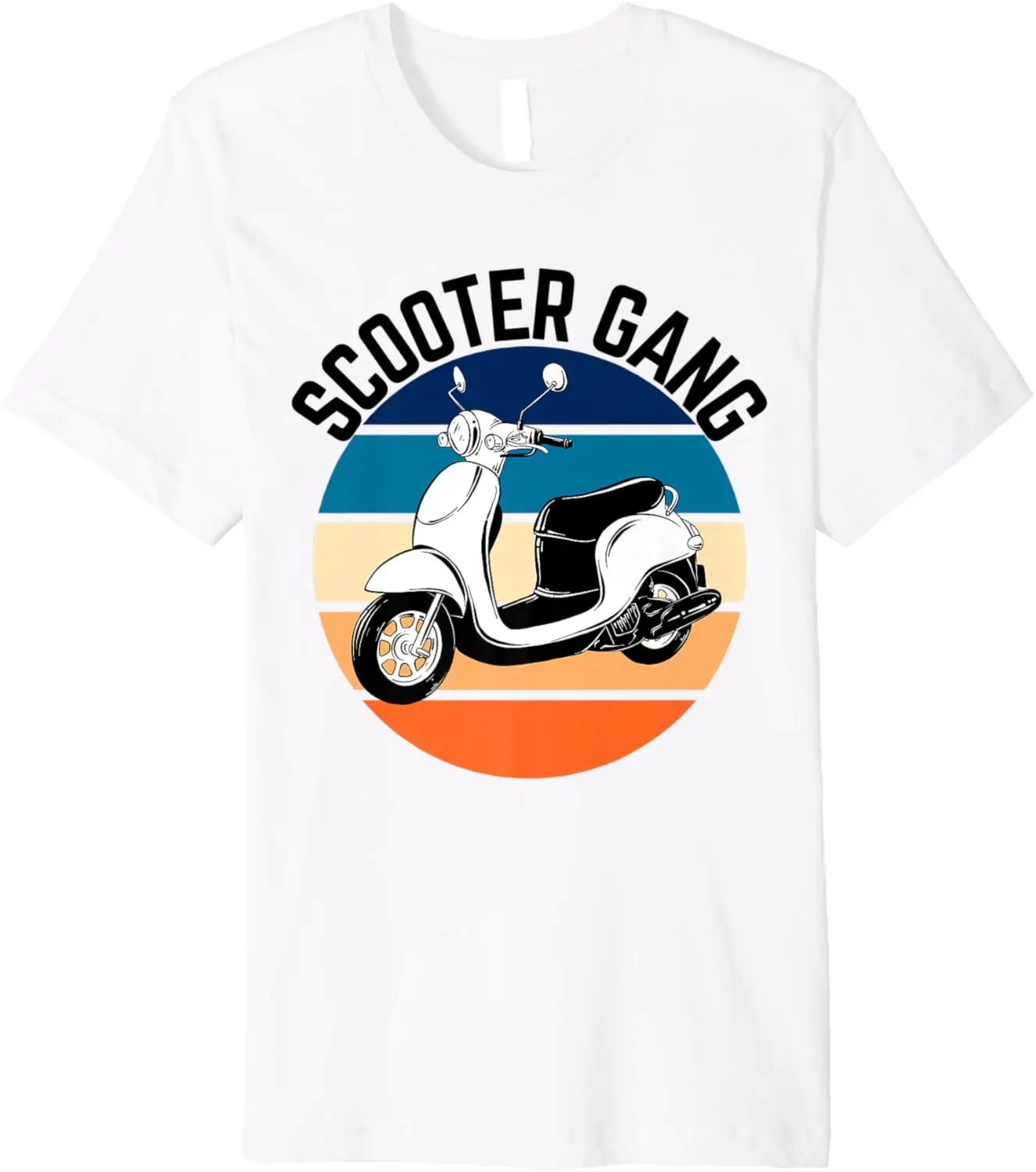 

Scooter Gang Retro Vintage Moped Motorcycle Gear 2 Wheeler Premium T-Shirt Motorcycle