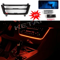 Garniture d'éclairage ambiant de panneau radio central avec plancher, lumière LED, 2 couleurs, accessoires pour BMW série 3 et 4, F30, F31, F32, F33, F34, F36