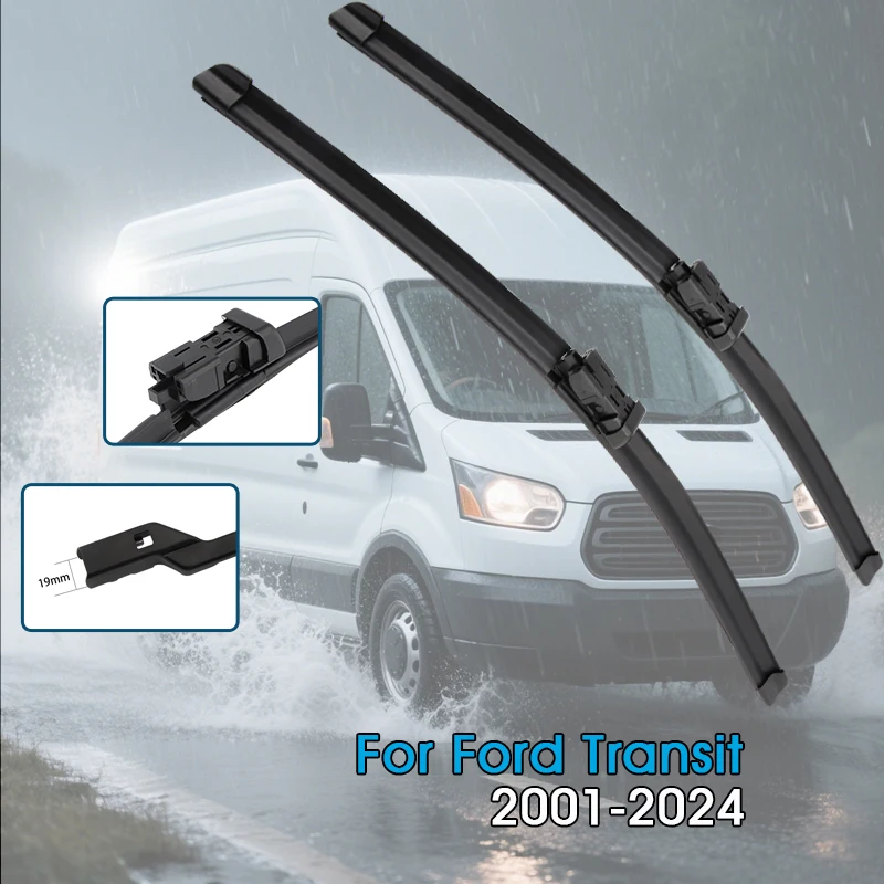 

Автомобильные щетки стеклоочистителя для Ford Transit Custom Courier Connect 2001-2024, лобовое стекло, щетки переднего окна, автомобильные аксессуары