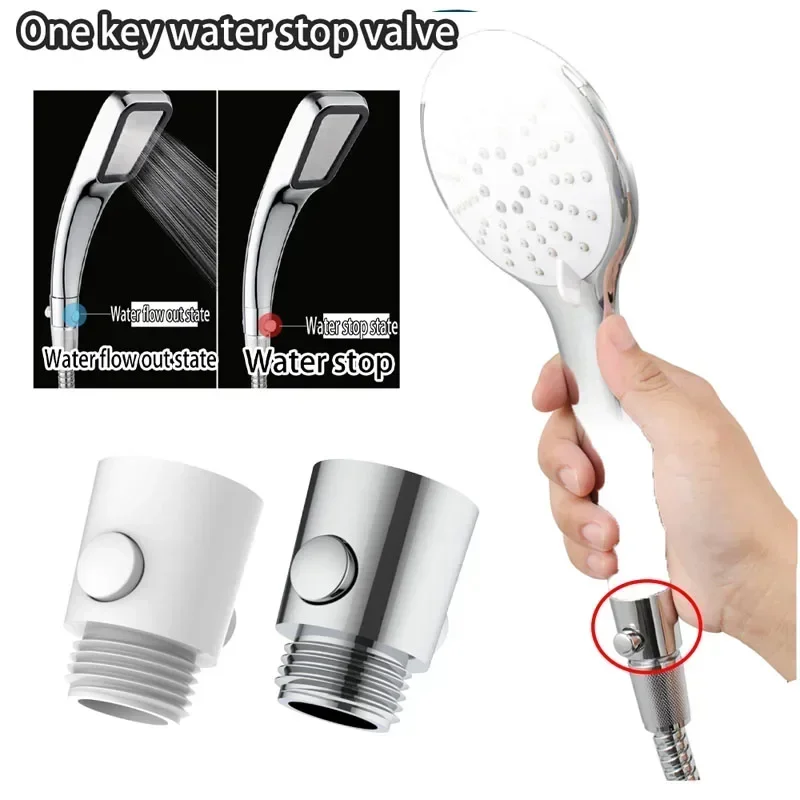 ABS دش رئيس صمام وقف المياه بيديت البخاخ فاصل المياه محول منظم التدفق وقف التبديل اكسسوارات صنبور الحمام