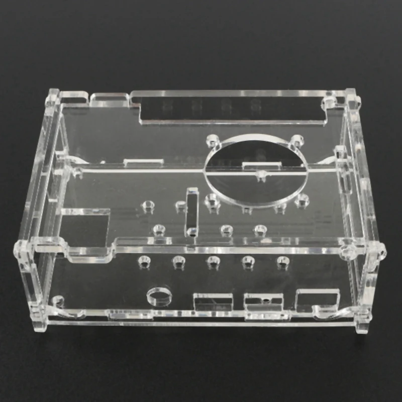 Para Raspberry Pi 4a generación carcasa acrílica, funda transparente de disipación de calor para Raspberry Pi 4B+