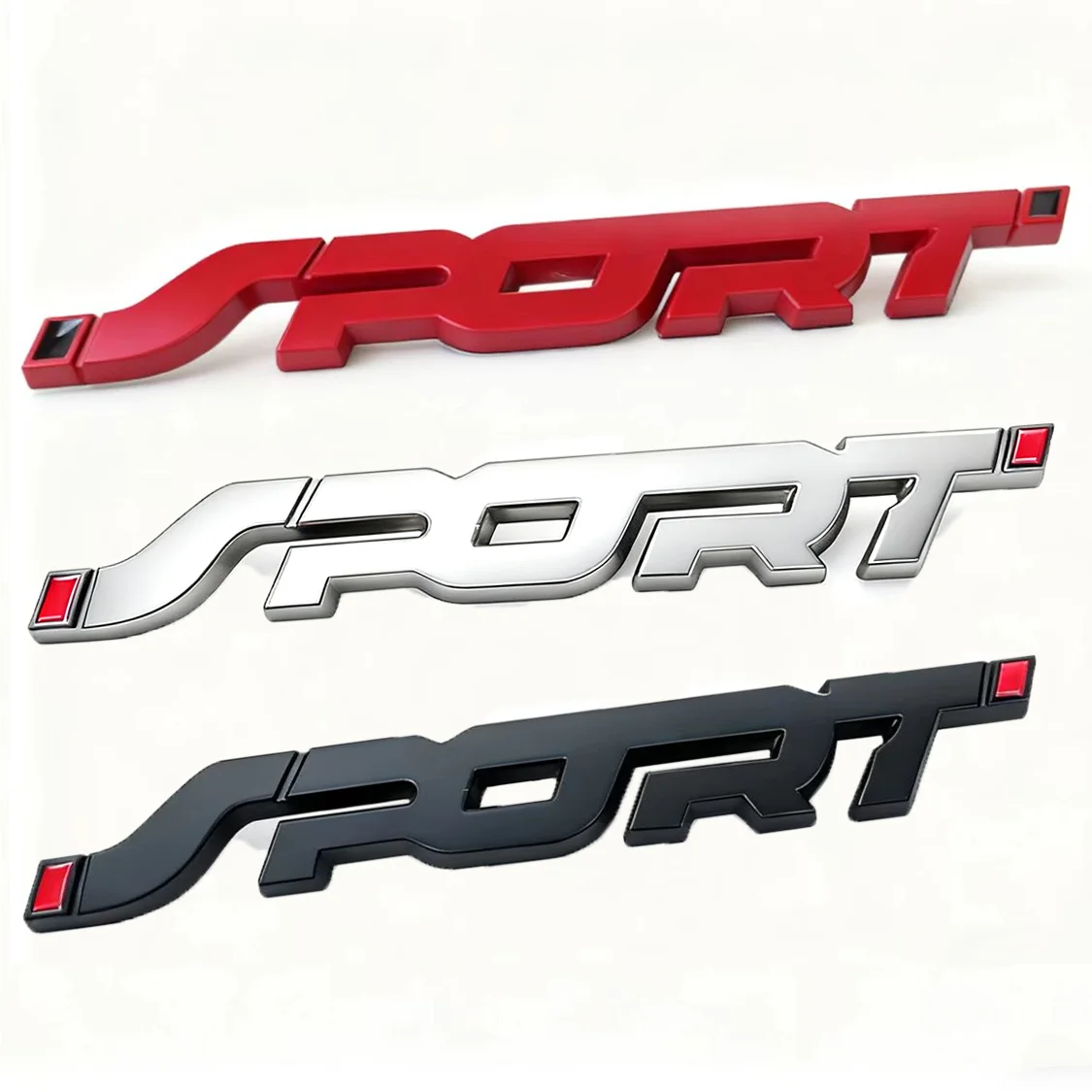 Car Accessories Sticker Styling Metal 3D Chrome Auto Car Trunk Racing Sport Word Letter Logo Emblem Badge Decal Sticker